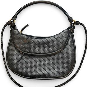 Black Woven Crossbody